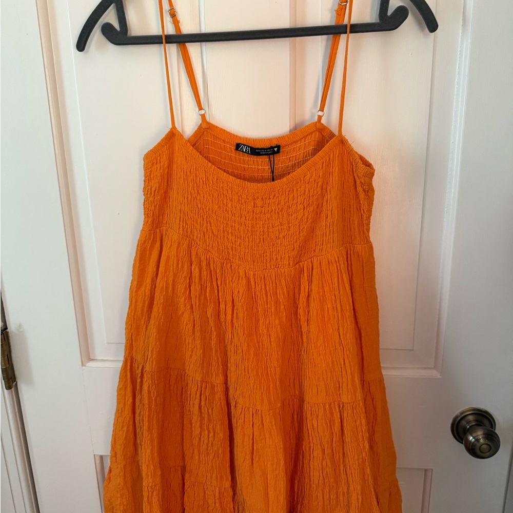 Zara Orange Sundress